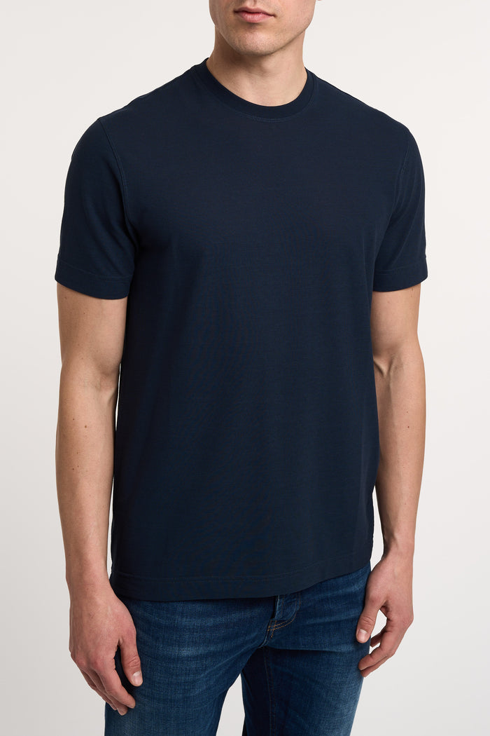  Zanone T-shirt 100% Co Blue Blu Uomo - 3