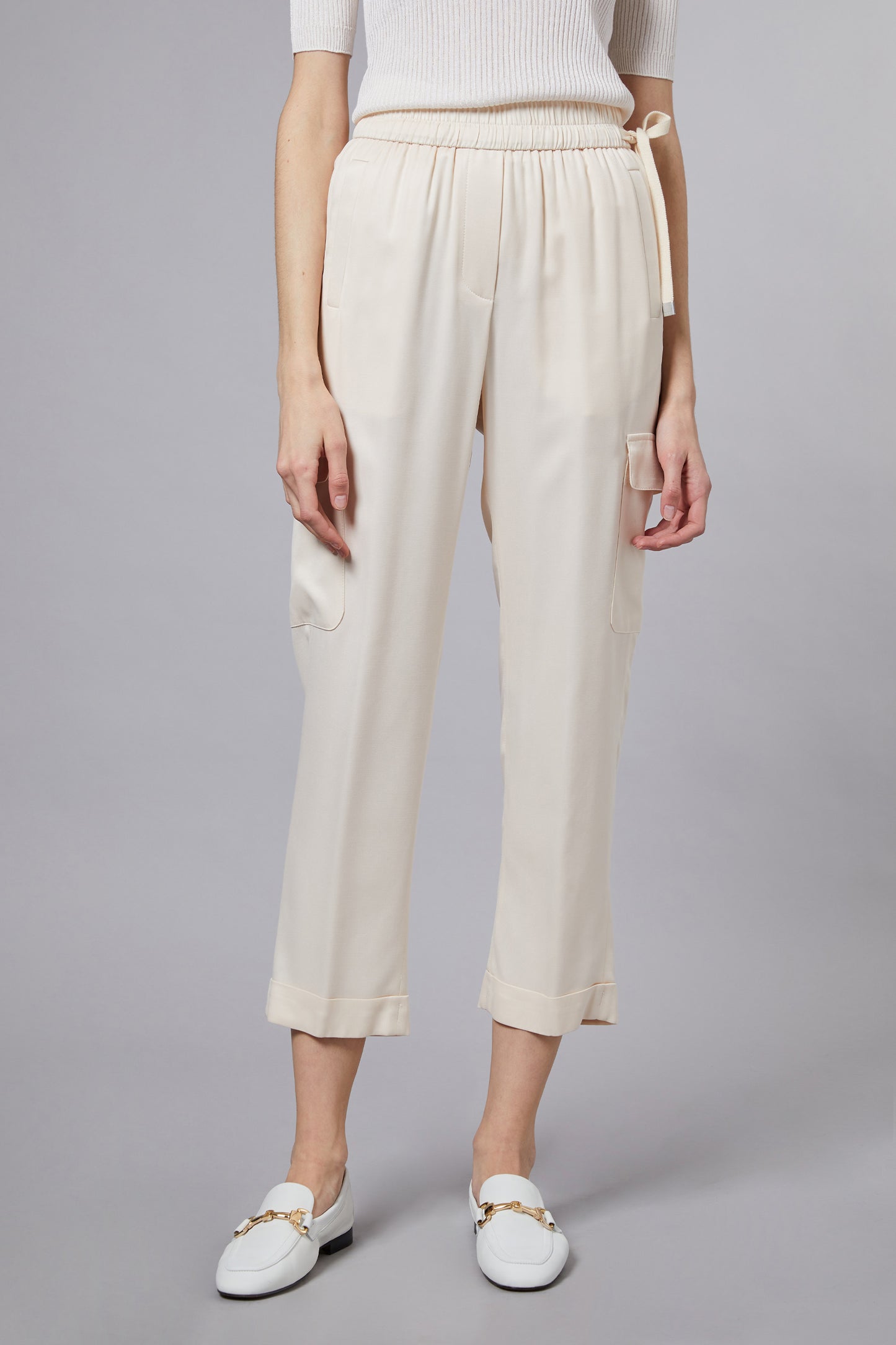  Peserico Pantalone Bianco Bianco Donna - 1