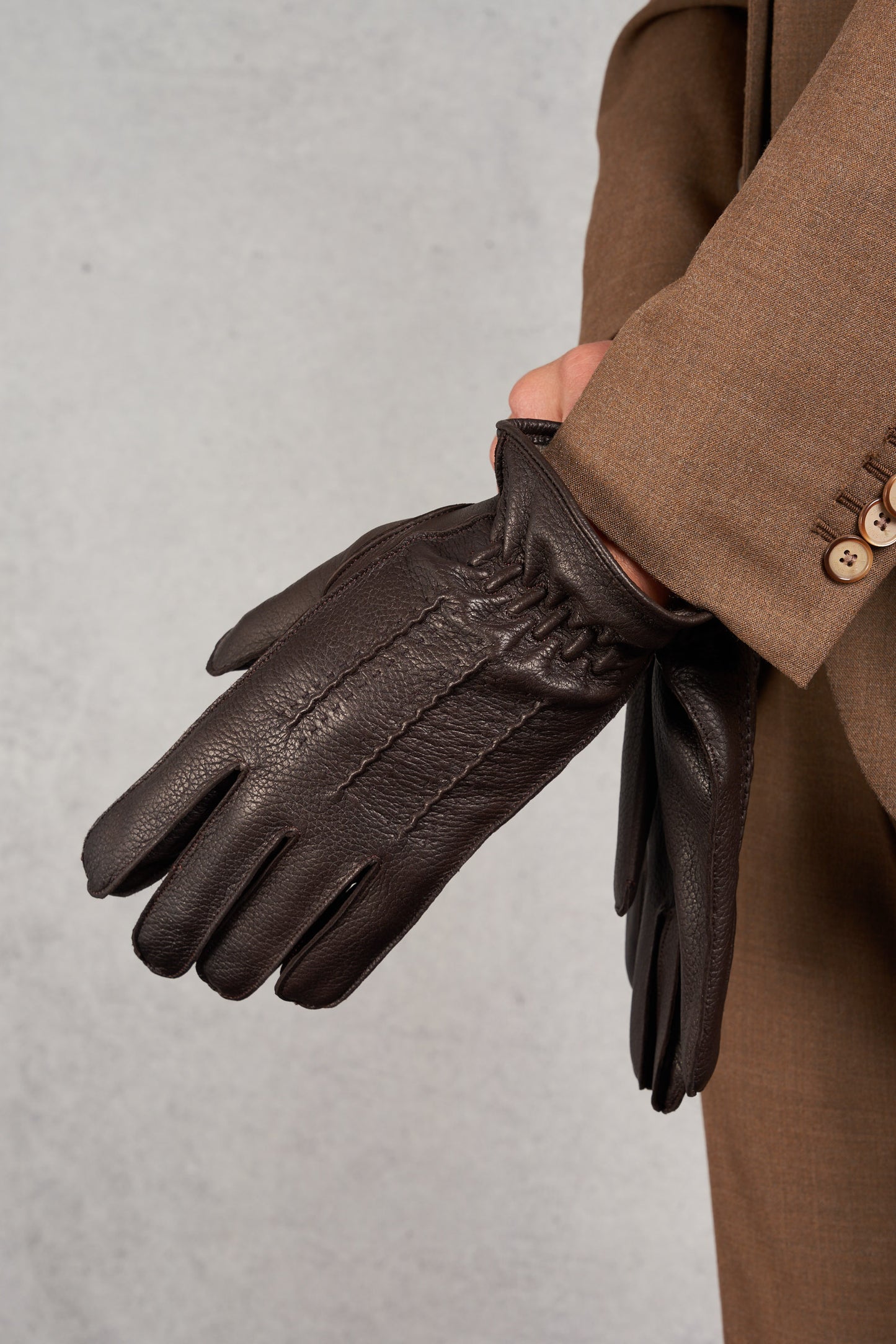  Orciani Men's Brown Gloves Marrone Uomo - 2