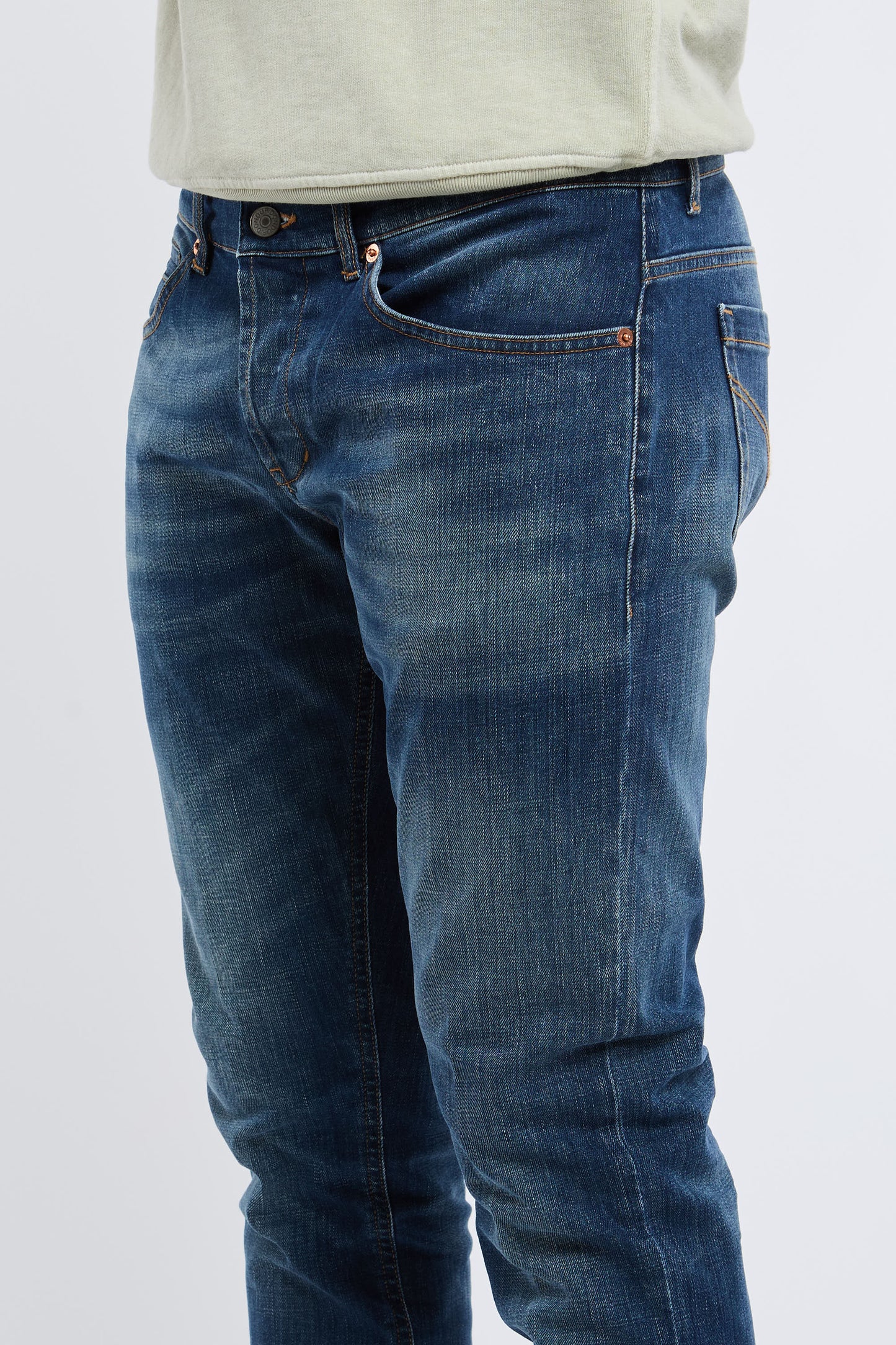  Dondup Jeans George 98% Co 2% Ea Blu Blu Uomo - 6