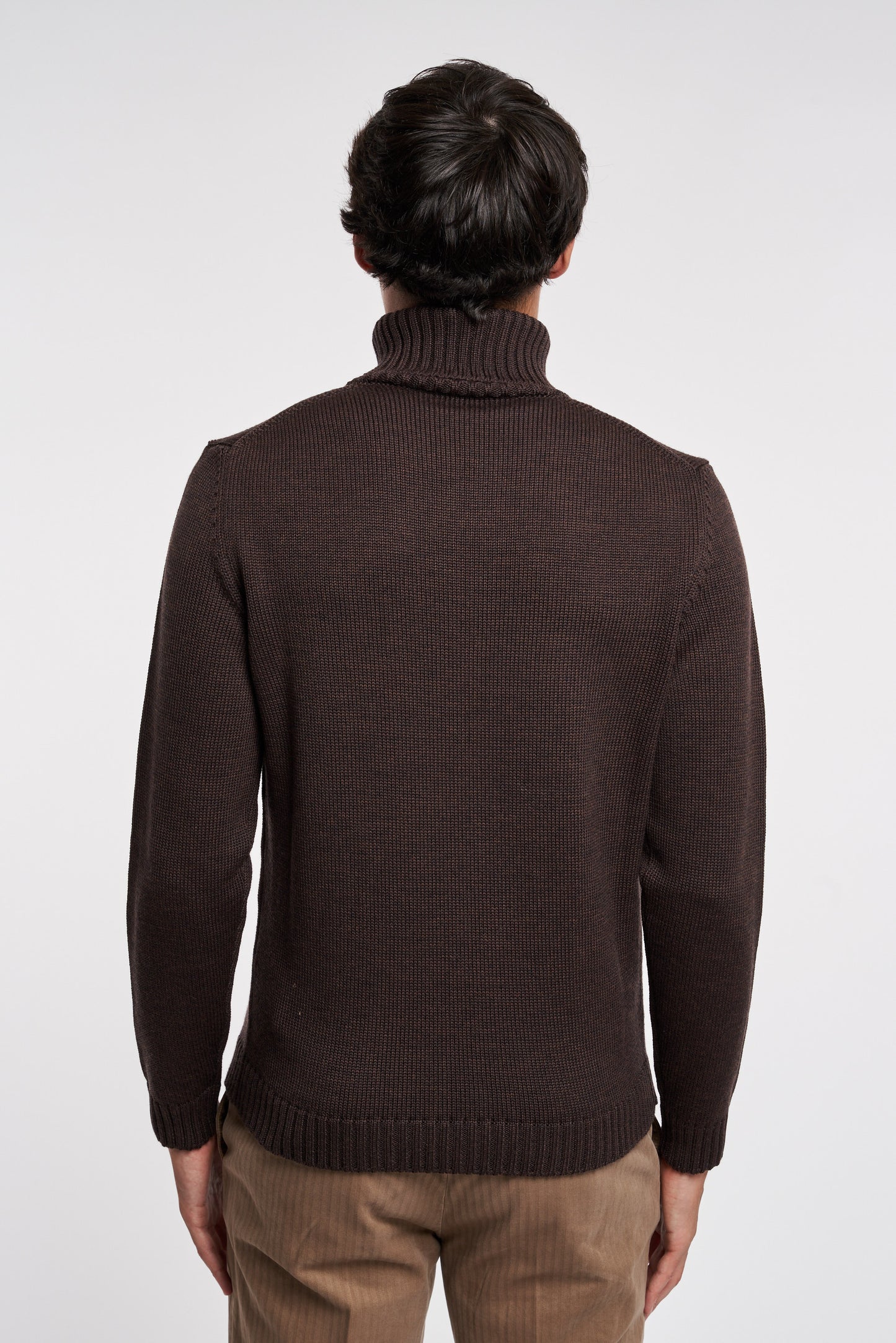  Zanone Maglia Dolcevita Marrone Marrone Uomo - 4