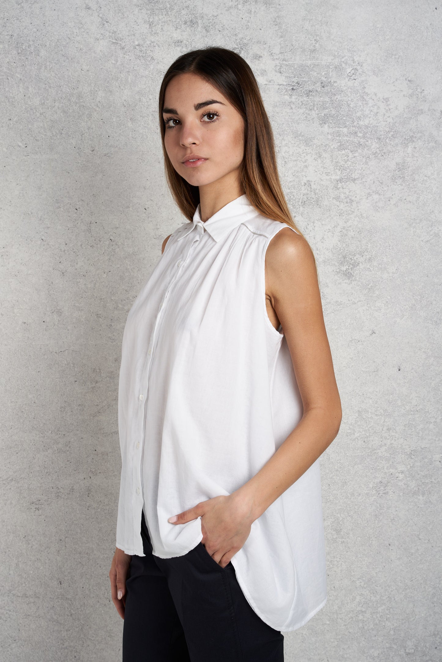  Peserico Camicia Bianco Bianco Donna - 3