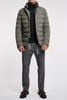 Duno Blazer Trapuntato In Tessuto Bi Stretch Verde Uomo