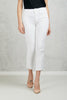  Mother Jeans Insider Crop Stretch Bianco Bianco Donna - 1