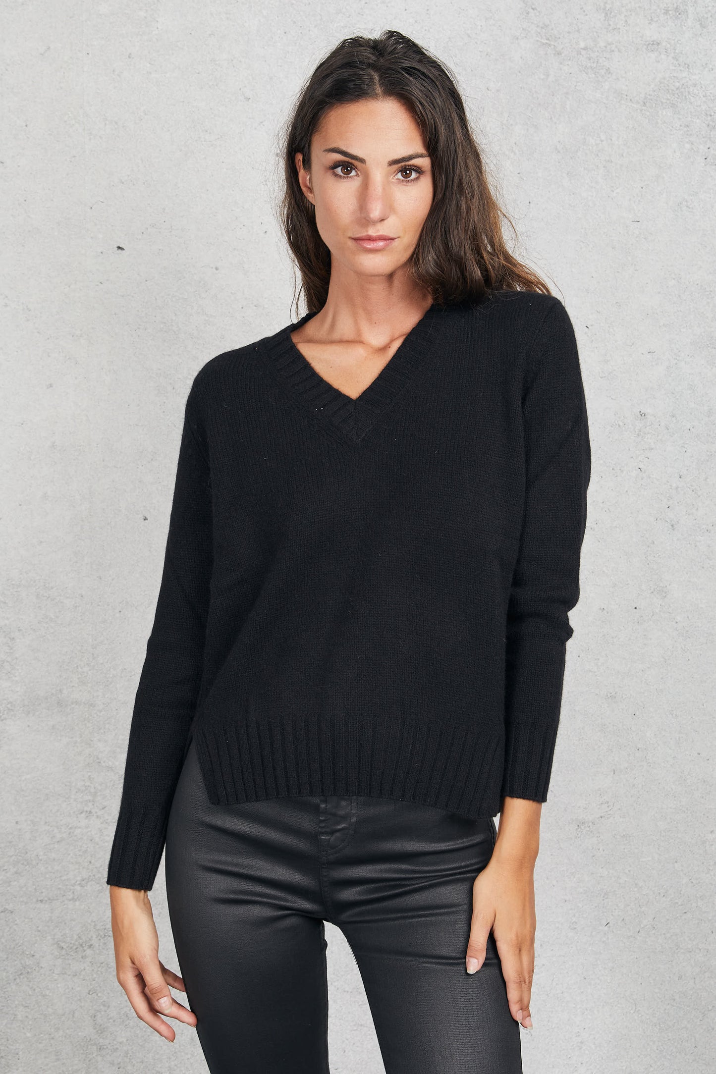  Purotatto V Neck Sweater Black Women Nero Donna - 5