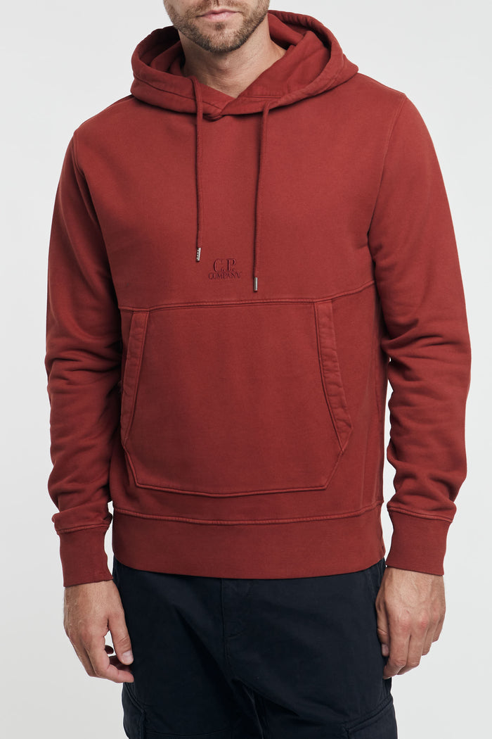 CP Company Brushed Emerized Diagonal Fleece Logo Hoodie Multicolor Uomo-2