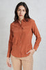  Equipment Femme Camicia In Seta Arancione Arancione Donna - 6