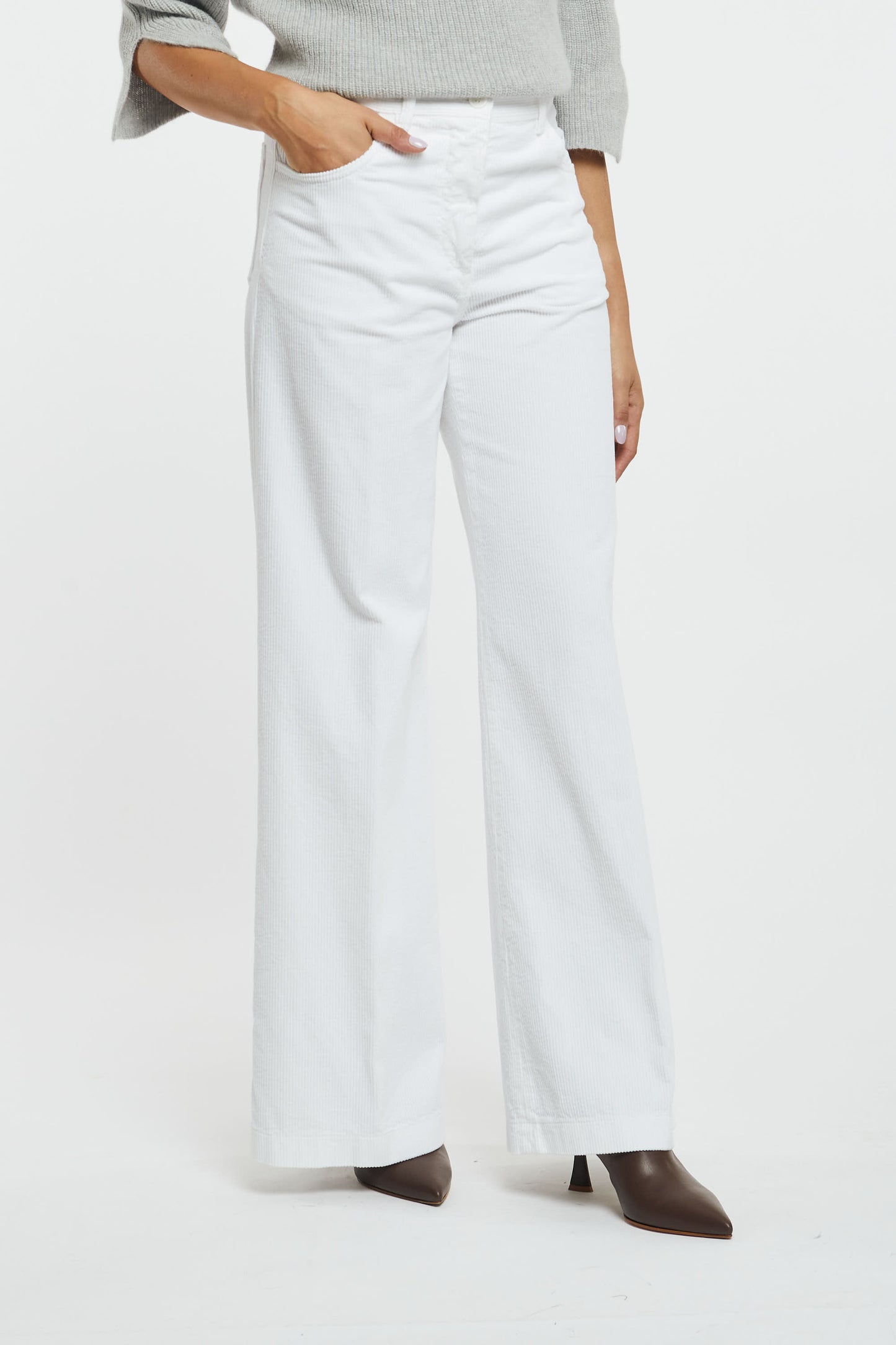  Aspesi Pantalone Bianco Bianco Donna - 3