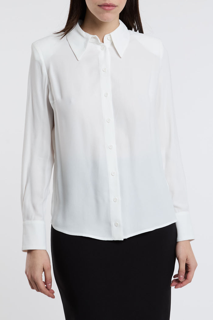  Elisabetta Franchi Shirt 100% Vi White Bianco Donna - 1