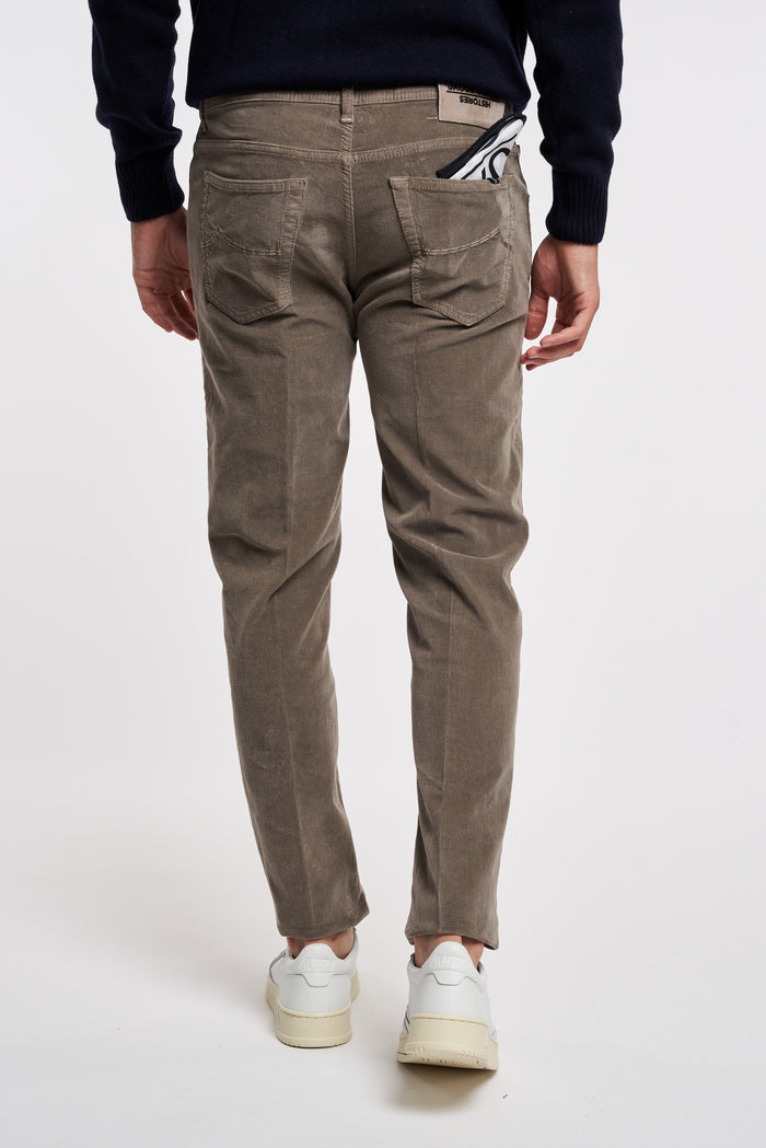  Jacob Cohen X Histores Jeans Scott Marrone Beige Uomo - 4