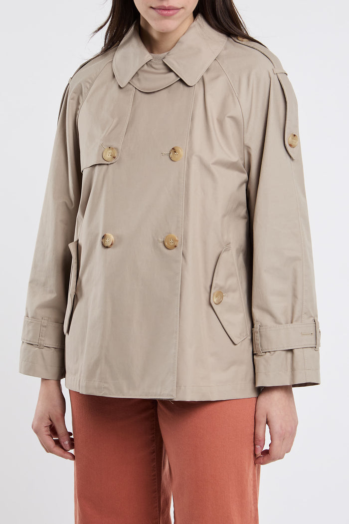 Max Mara The Cube Trench 66% CO 34% PL Beige-2