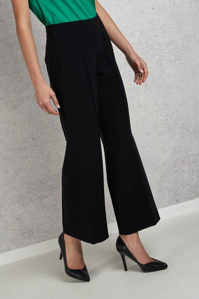  Maxmara Women's Black Zip Trousers Nero Donna - 2