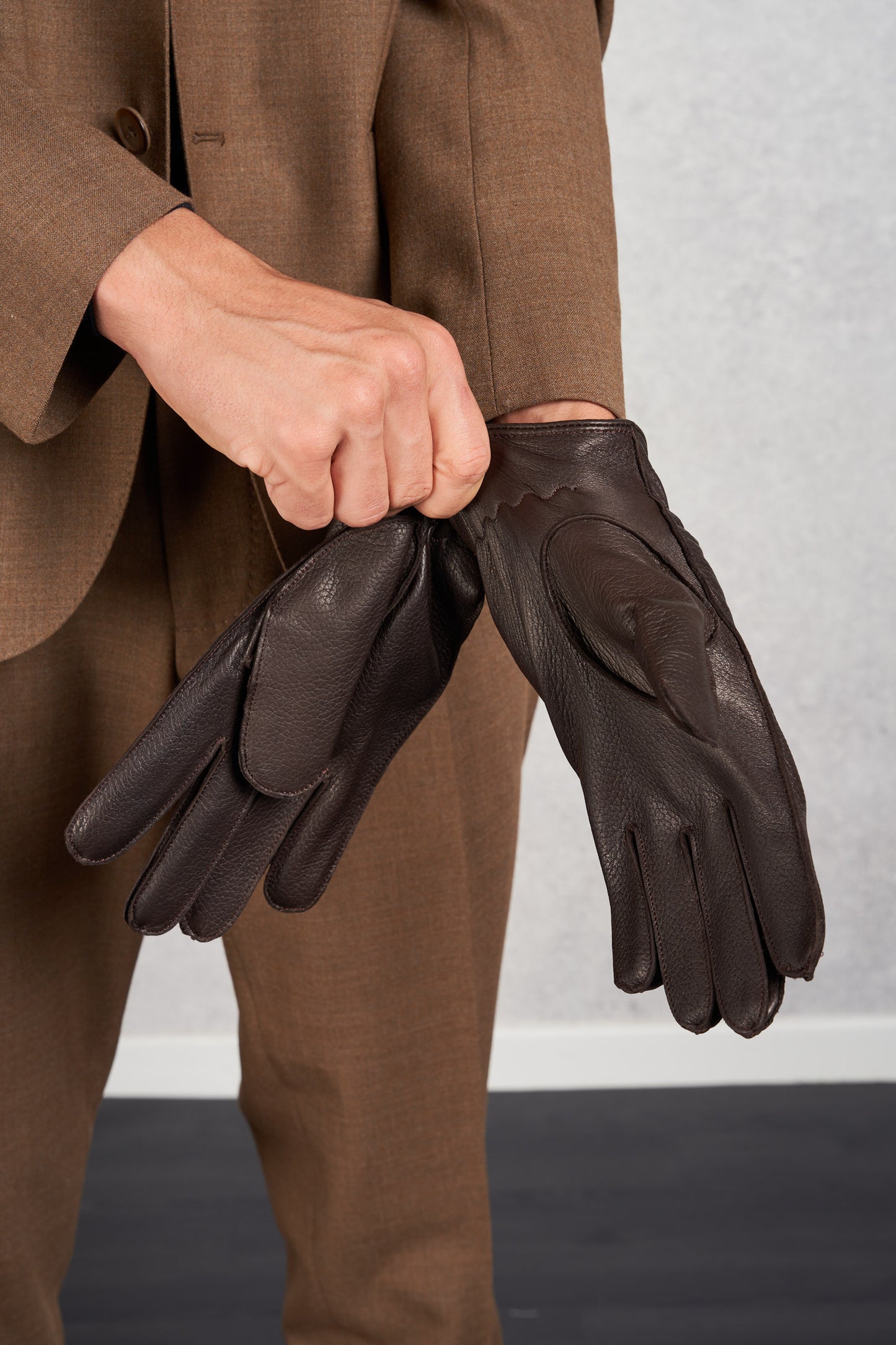  Orciani Men's Brown Gloves Marrone Uomo - 1