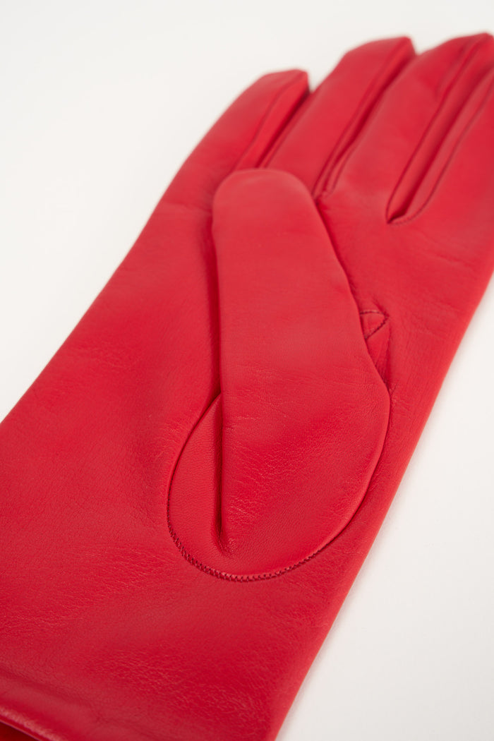 Alpo Short Red Gloves for Women-2