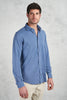  Fedeli Camicia Steve M/l Piquet Giza Organic Azzurro Azzurro Uomo - 4