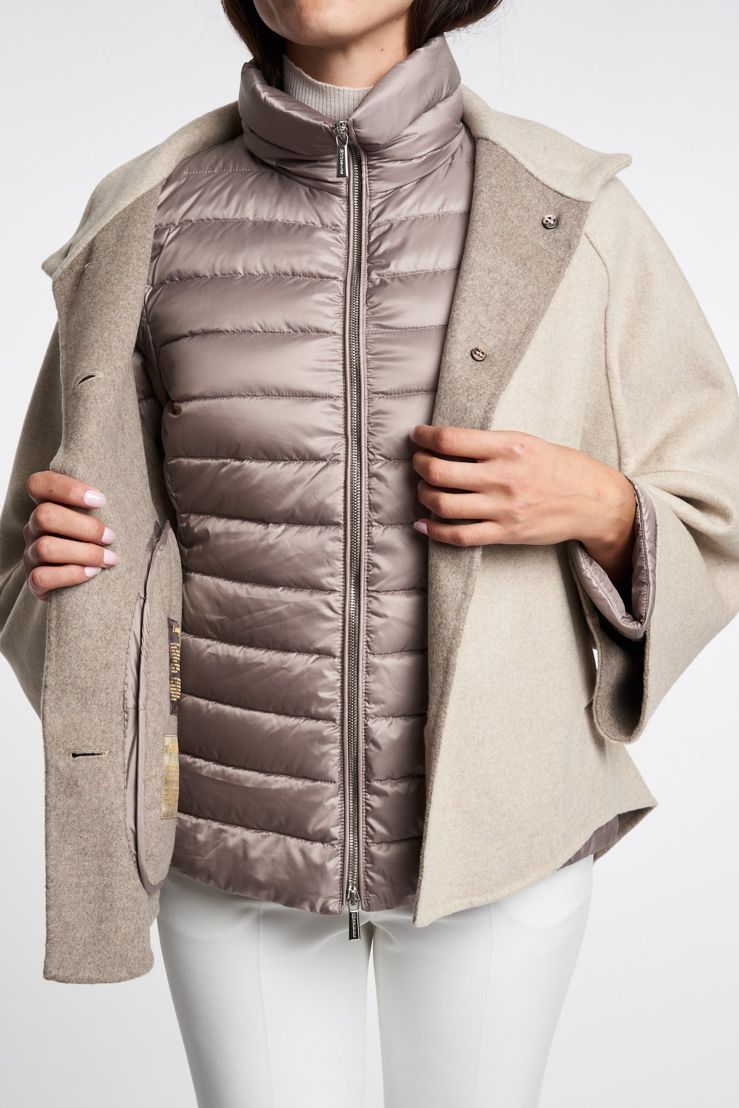  Moorer Piumino Multicolor Beige Donna - 7