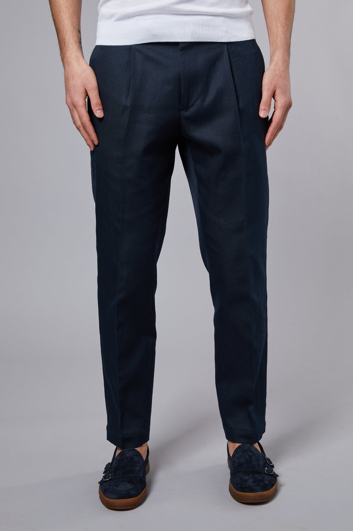  Santaniello 1 Pence Blue Trousers For Men Blu Uomo - 1