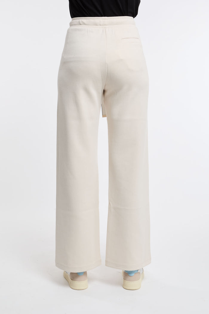  Max Mara S Trousers 78% Co 22% Pl White Beige Donna - 5