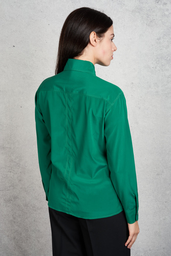  Robert Friedman Women's Green Silk Shirt Verde Donna - 5