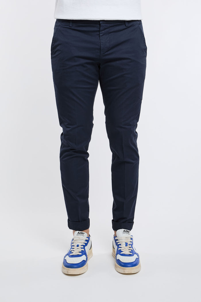  Dondup Gaubert Trousers 96% Co 4% Ea Multicolor Blu Uomo - 1