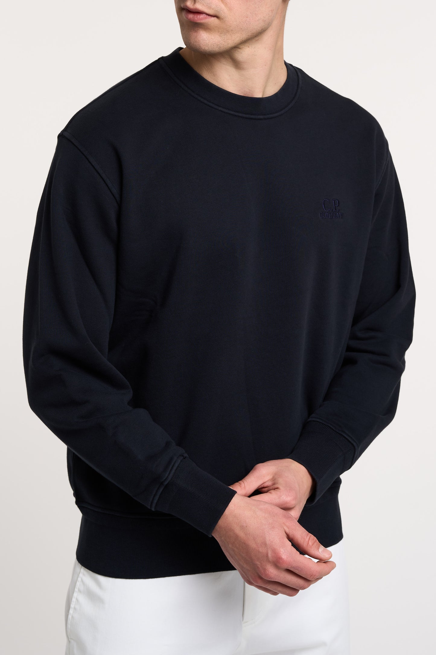  C.p. Company Crewneck Sweatshirt 100% Co Multicolor Blu Uomo - 3