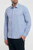 RRD Oxford Jacquard Open Week-End Shirt Azzurro Uomo-2