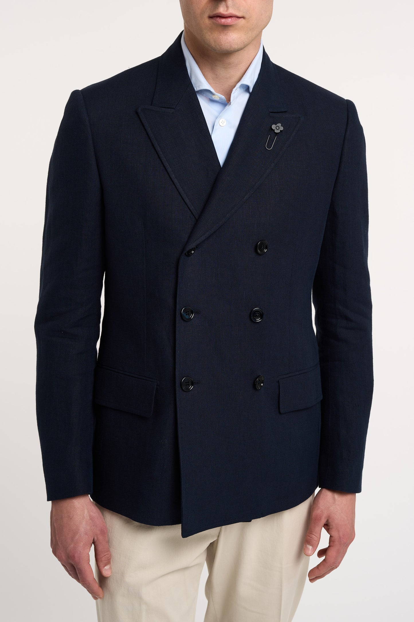  Lardini Multicolored Jacket 100% Li Blu Uomo - 4