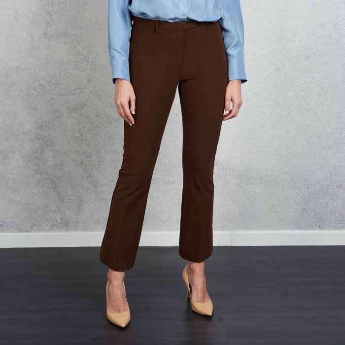Maxmara Women's Brown Fustian Trousers