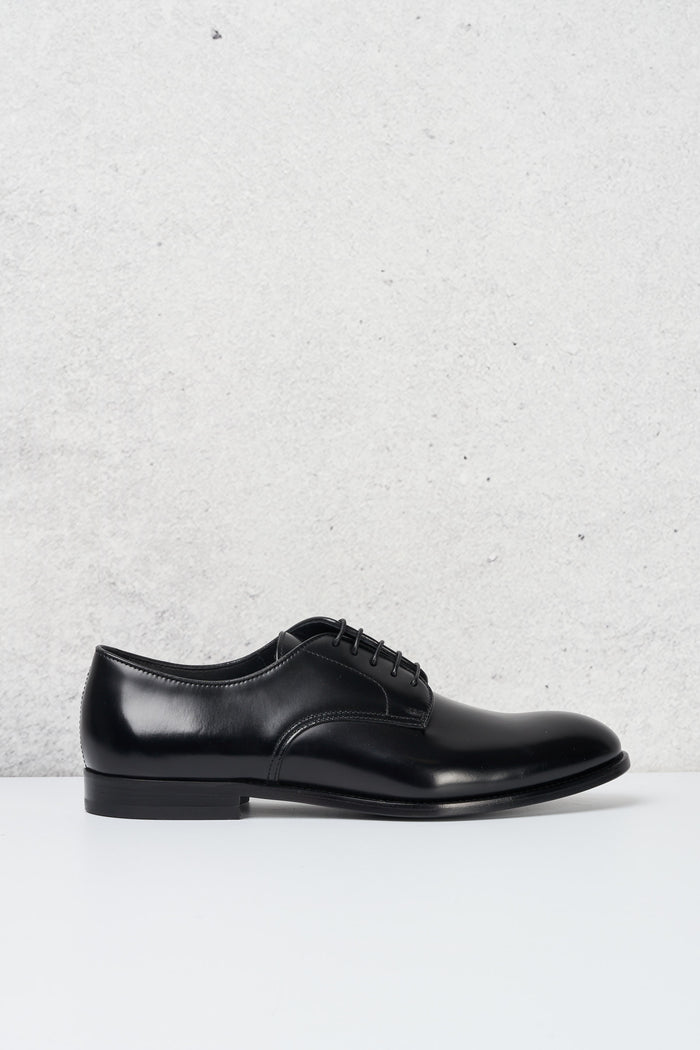Doucal's Black Derby Shoe for Men
