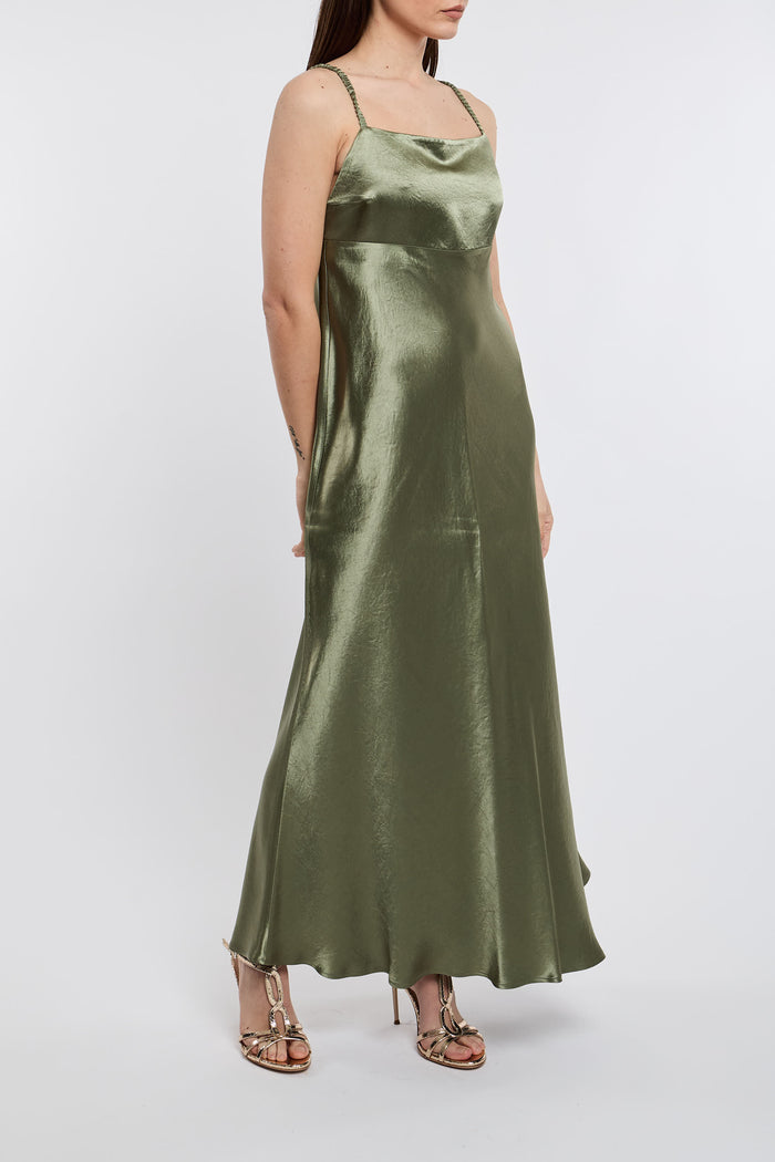  Max Mara Leisure Smooth/shiny/soft Multicolor Dress Verde Donna - 3
