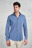 Fedeli Camicia Steve M/l Piquet Giza Organic Azzurro Azzurro Uomo - 1