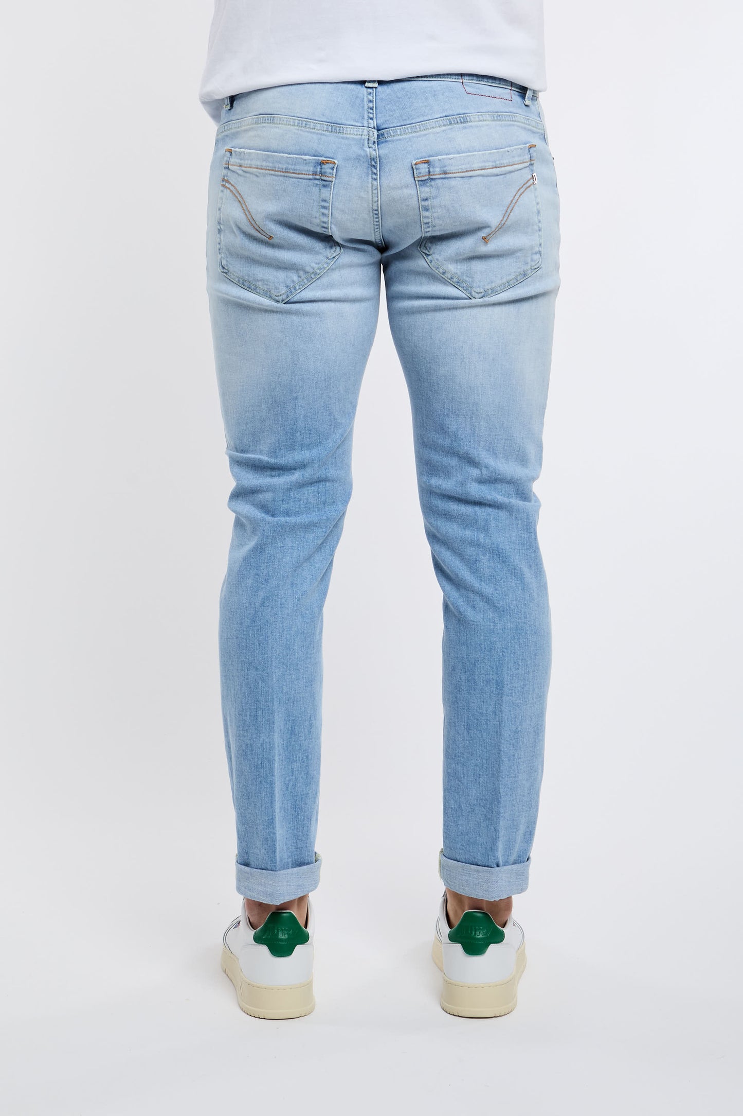  Dondup Jeans George 97% Co 3% Ea Blu Azzurro Uomo - 5