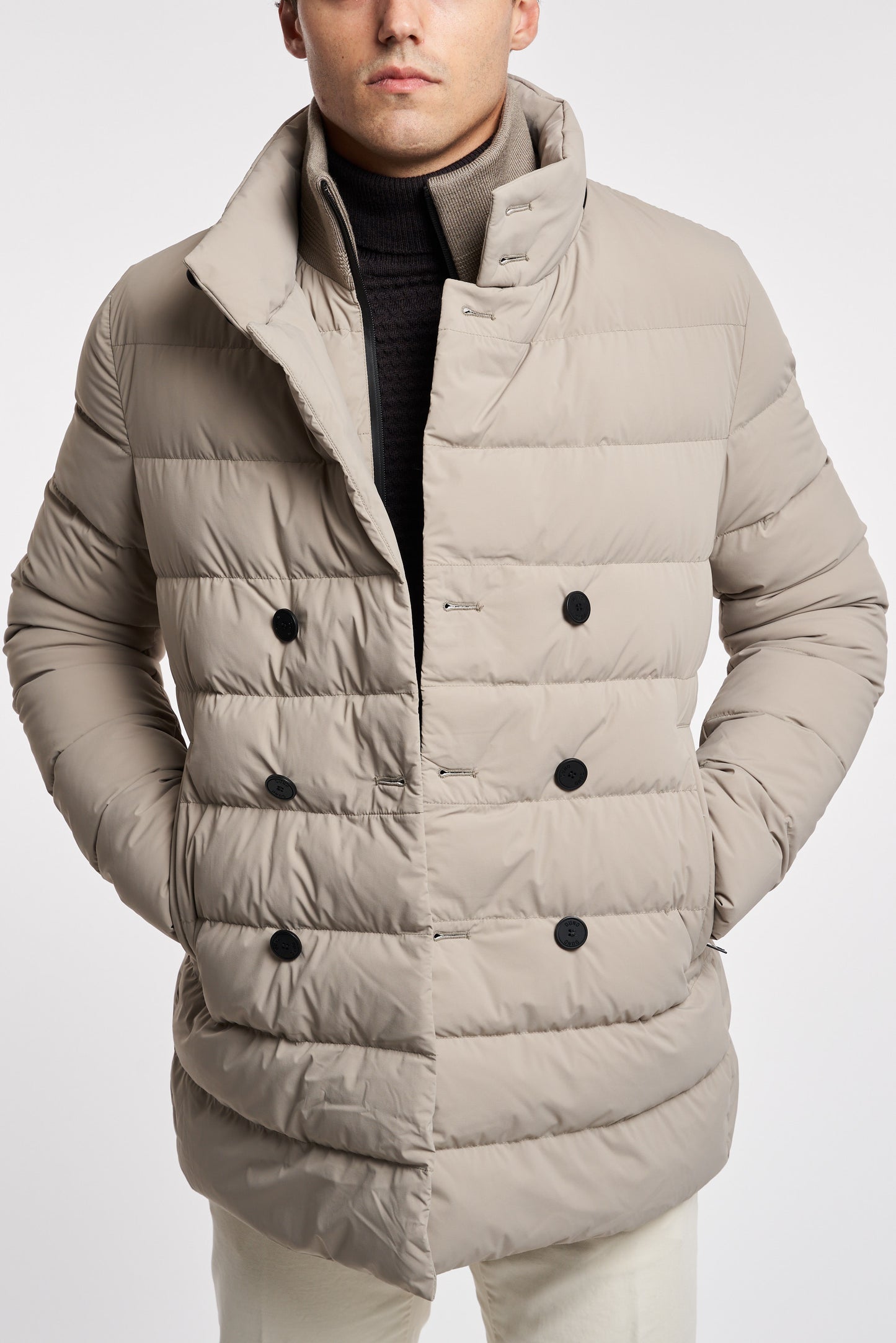  Duno Trapuntato Bi-stretch Naturale Beige Uomo - 2