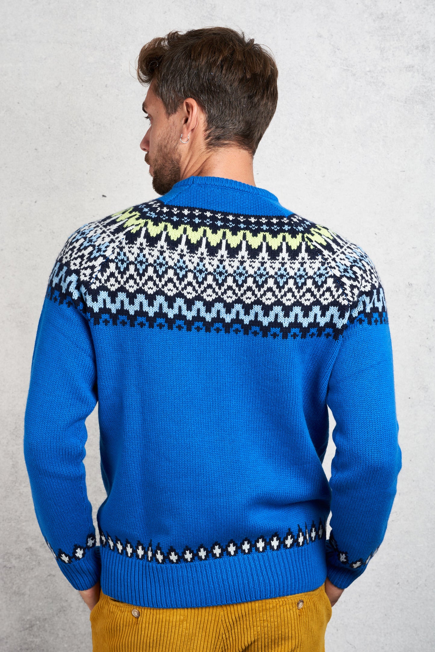  Mc2 Saint Barth Round-neck Sweater Blu Blu Uomo - 3
