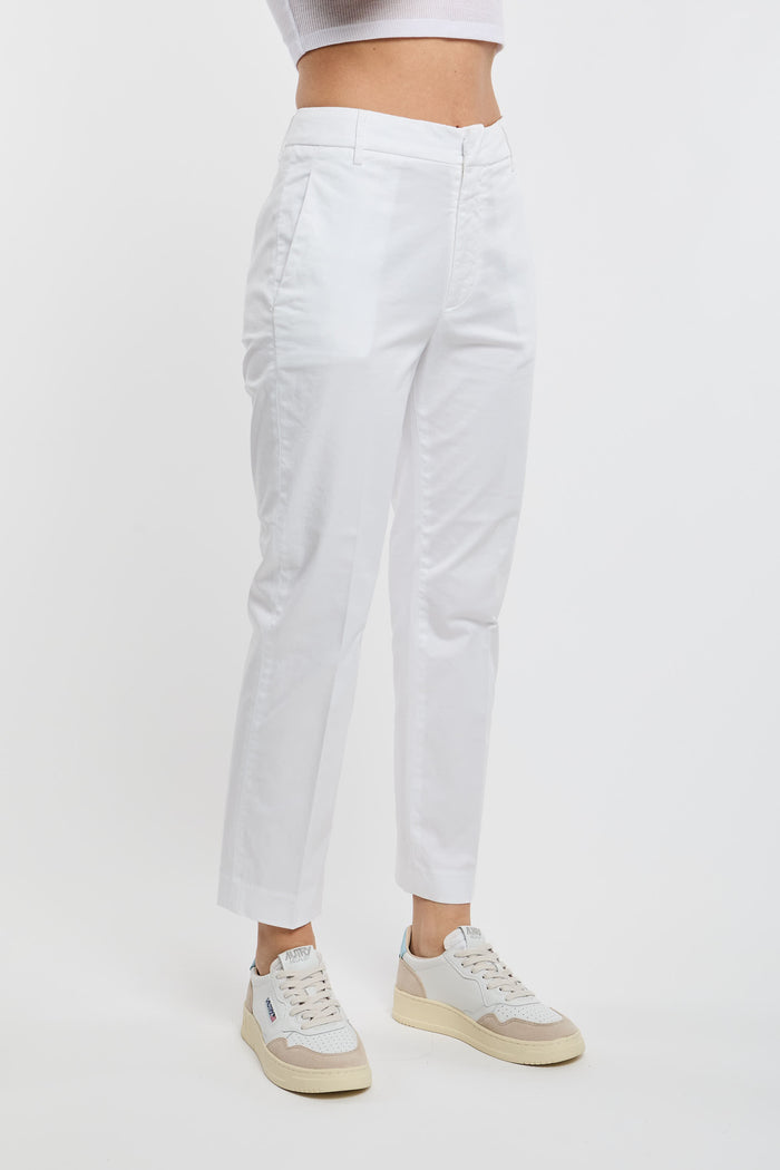  Dondup Nima Zip Pants Co/ea White Bianco Donna - 3