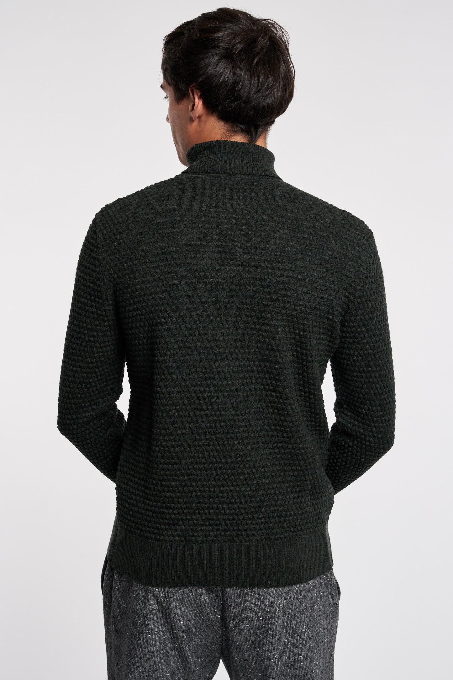  Grp Firenze Turtleneck Sweater Green Verde Uomo - 4