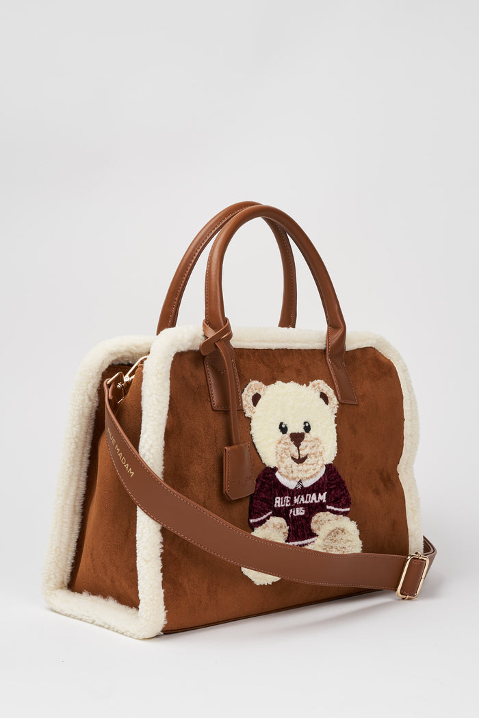 Rue Madam Borsa Tote Bag Marrone-2