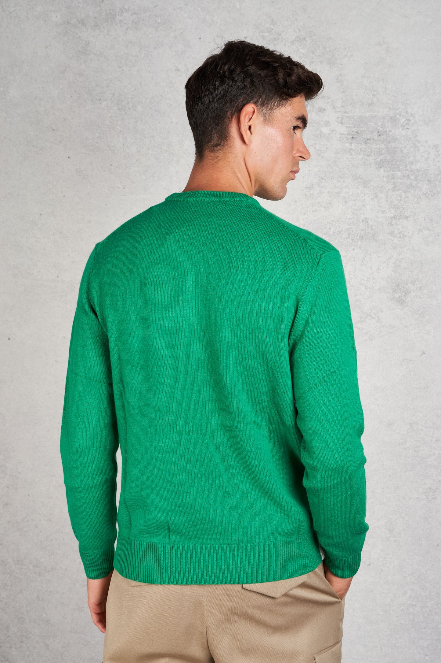  Mc2 Saint Barth Crewneck Sweater Verde Verde Uomo - 5