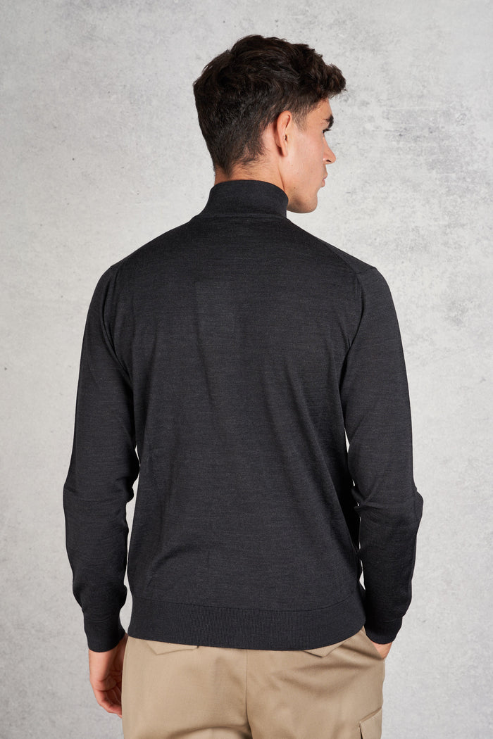  Filippo De Laurentiis Men's Gray Full Zip Shirt Grigio Uomo - 5