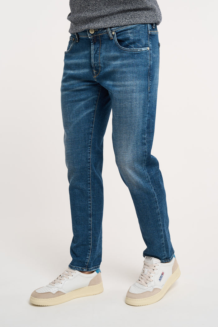  Incotex Denim Jeans 98% Co 2% Ea Multicolor Blu Uomo - 2