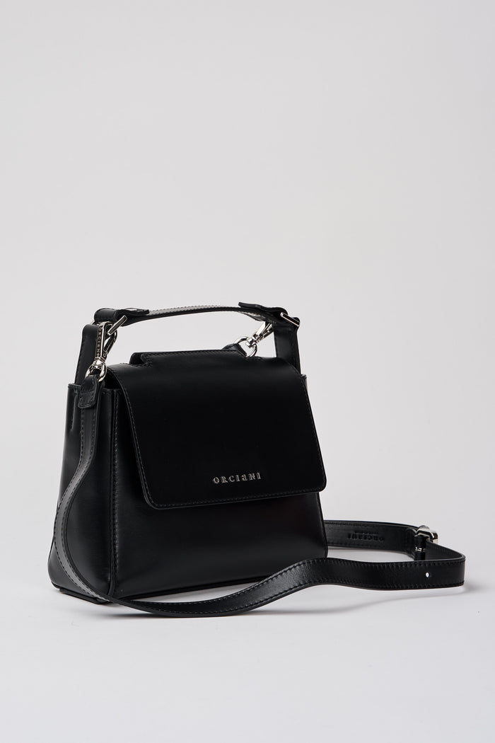  Orciani Sveva Mini Leather Bag Black Nero Donna - 2