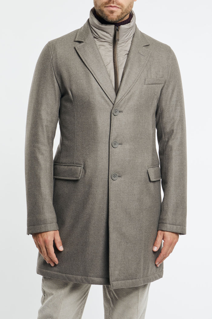 Herno Piumino Laminar Tessuto Grigio-2