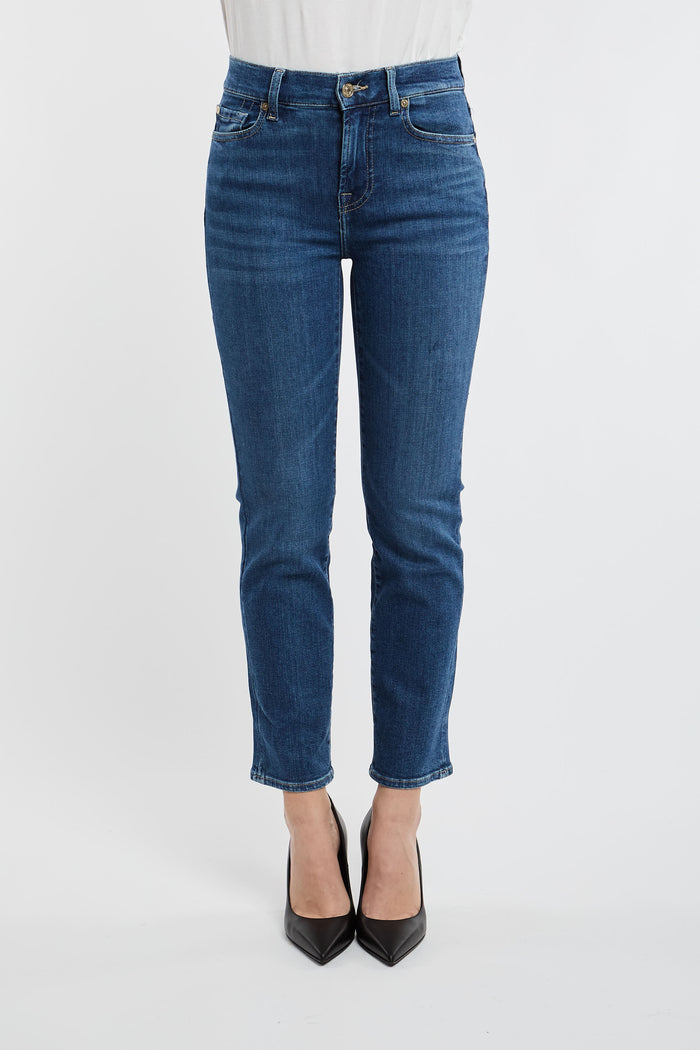 7 For All Mankind Jeans The Straight Crop 97% CO 3% EA Multicolor