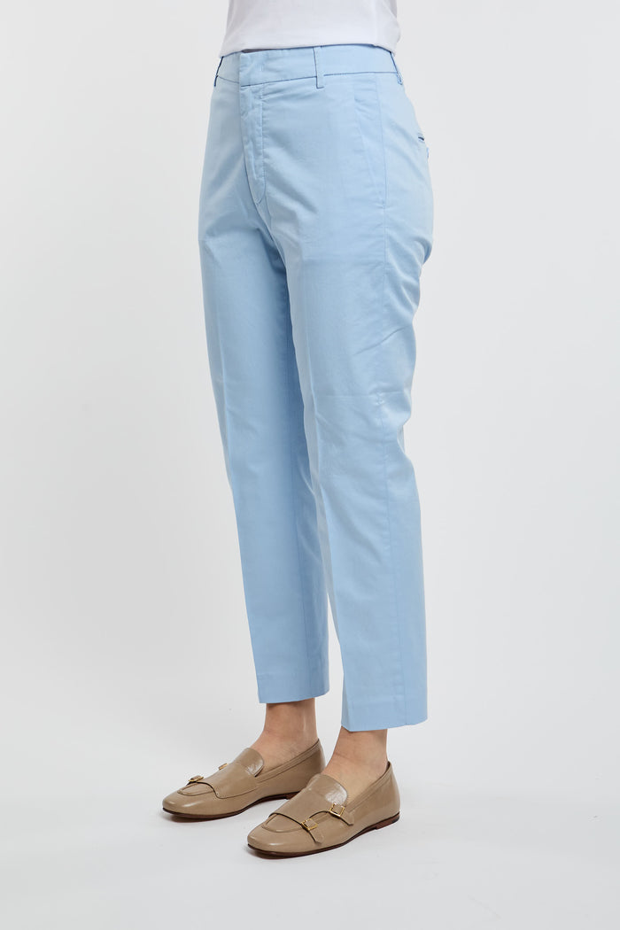 Dondup Pantalone Nima Zip 97% Co 3% Ea Azzurro Azzurro Donna - 2