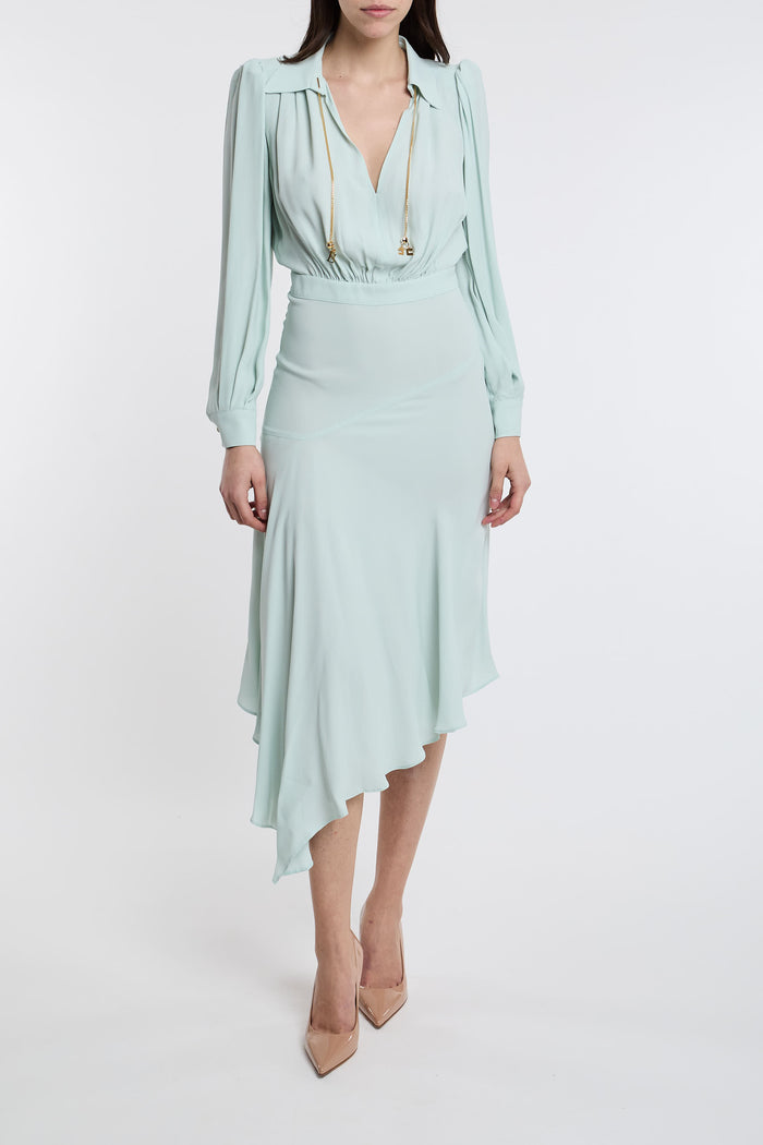 Elisabetta Franchi Blue Dress in 100% VI