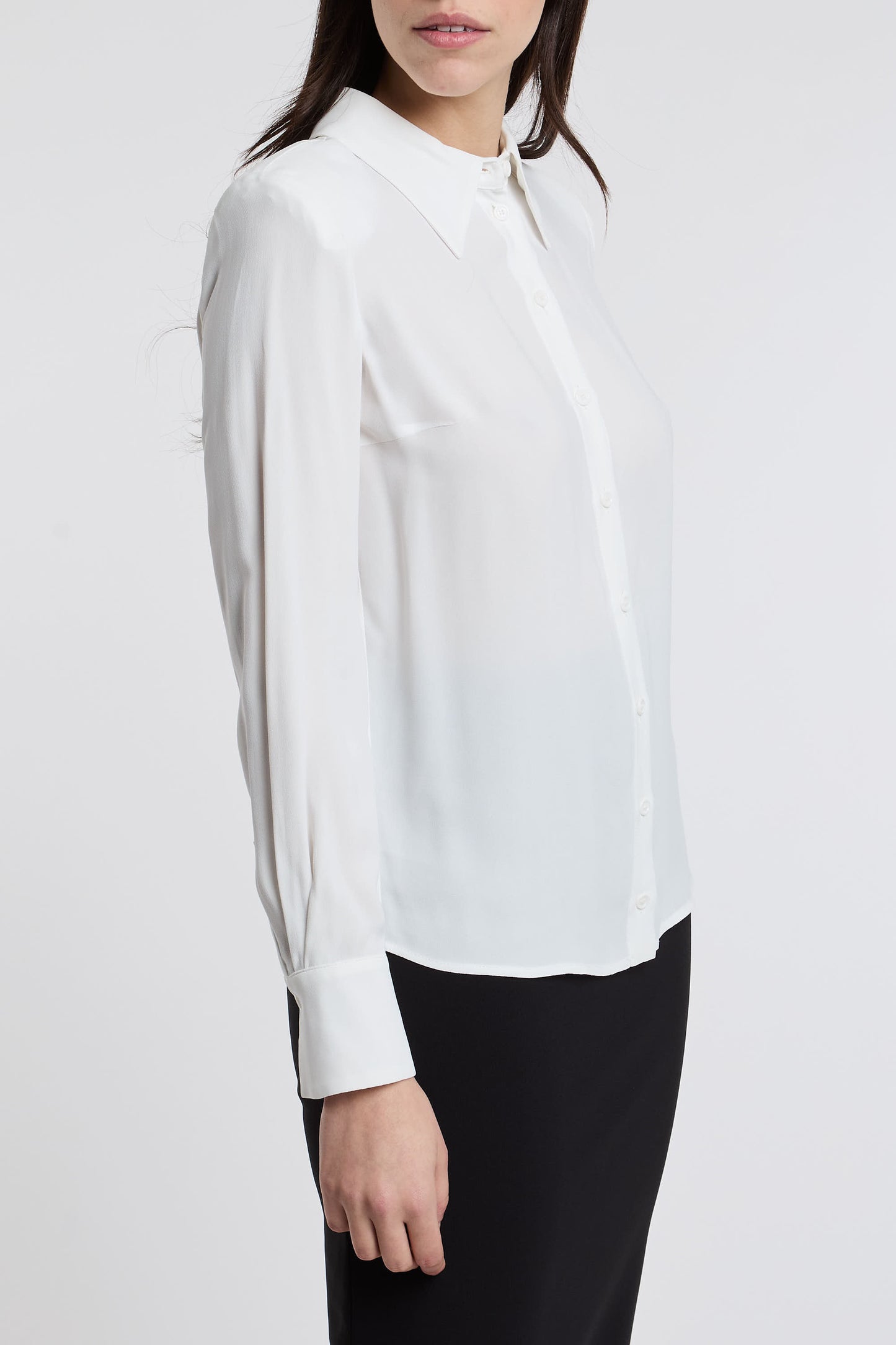  Elisabetta Franchi Shirt 100% Vi White Bianco Donna - 3