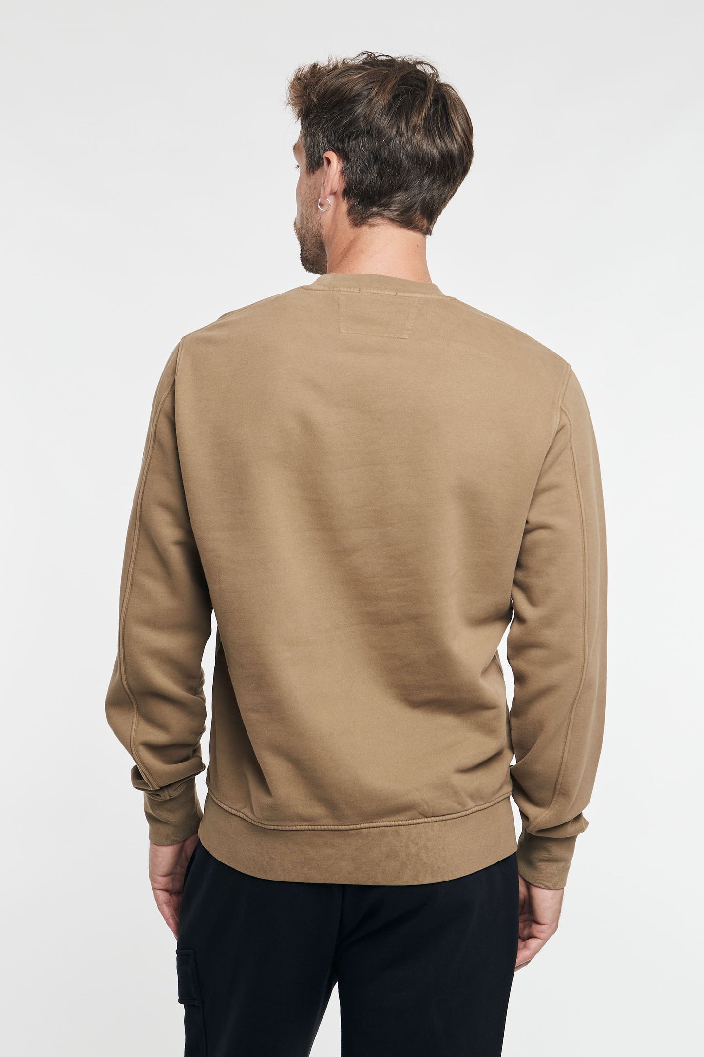  C.p. Company Cp Company Brushed Emerized Diagonal Fleece Logo Sweatshirt Multicolor Multicolor Uomo - 5