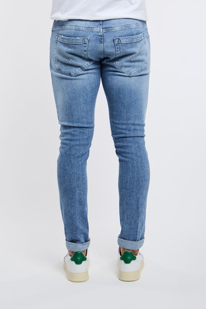  Dondup Jeans George 98%co 2%ea Blu Azzurro Uomo - 5