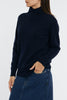 Zanone Maglia Collo Alto Blu Donna-2