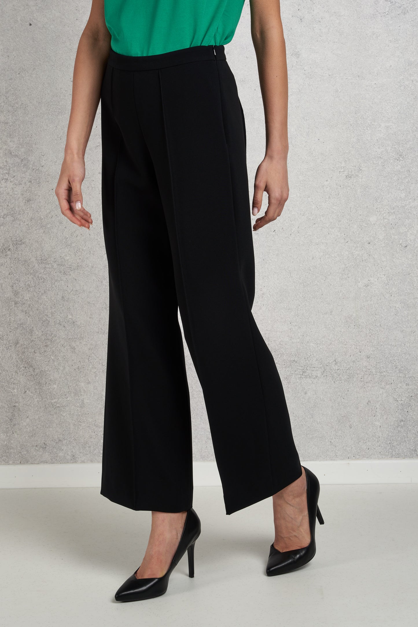  Maxmara Women's Black Zip Trousers Nero Donna - 1